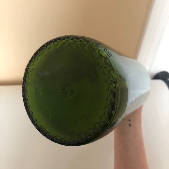 Green Translucent Empty Wine Bottle Room Decor - Picture 3 of 3